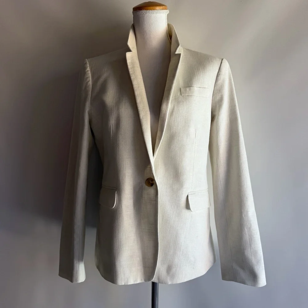 J. Crew Linen Blend Regent Blazer - NSF